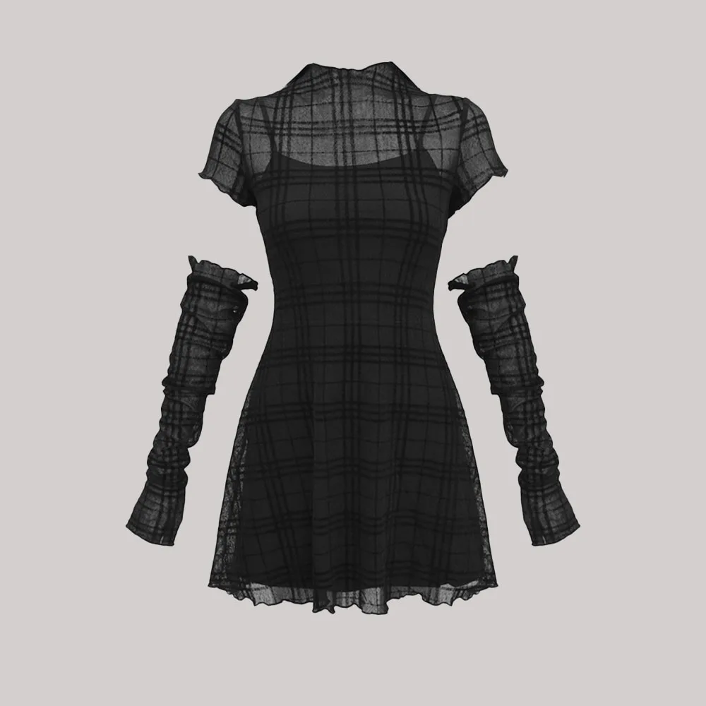 Gothic Plaid Dark Dress 3 Pieces Sexy Women Flock Long Sleeve Retro Vintage Dresses Party Club Chic Hot Punk Girl 2021 Fashion
Gothic Plaid Dark Dress 3 Pieces Sexy Women Flock Long Sleeve Retro Vintage Dresses Party Club Chic Hot Punk Girl 2021 Fashion