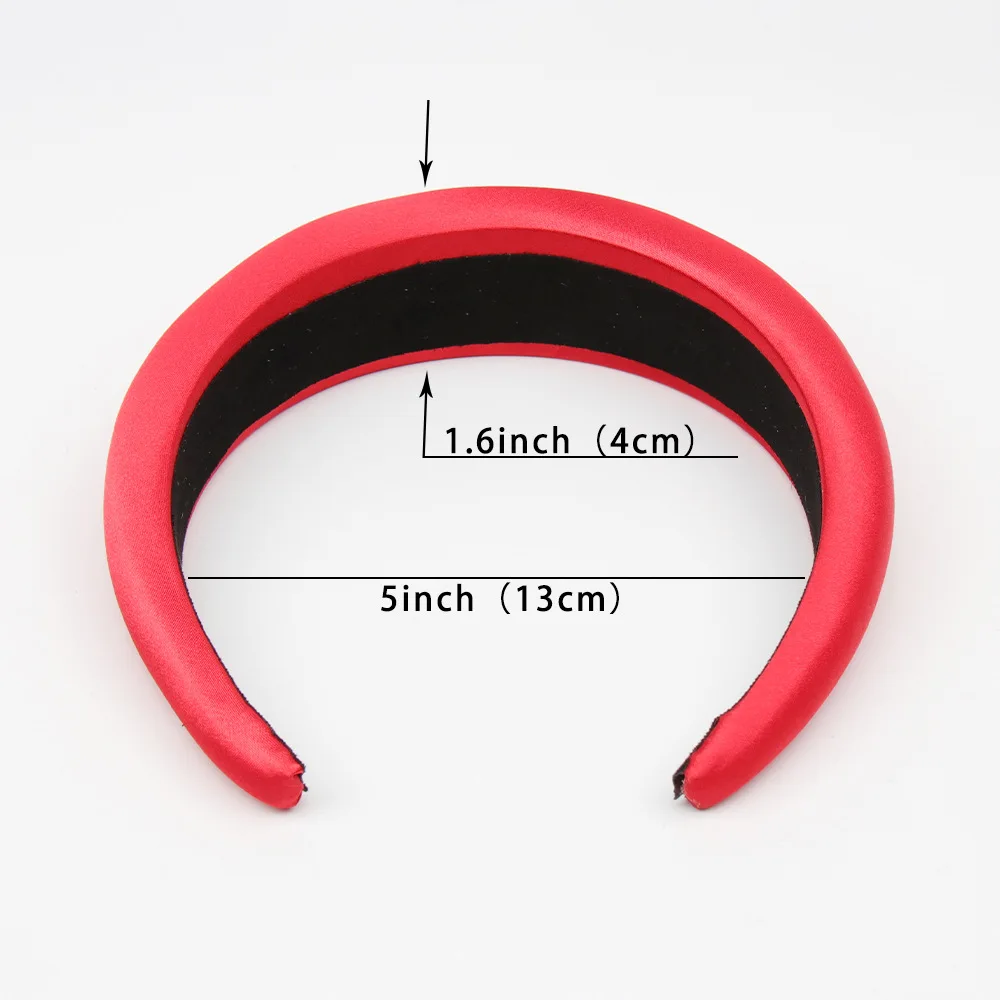 Satin Padded Headbands For Women 4cm Wide Solid Plastic Thick Hair Hoop Girls Sponge Non-slip Hairbands Hair Accessories
Satin Padded Headbands For Women 4cm Wide Solid Plastic Thick Hair Hoop Girls Sponge Non-slip Hairbands Hair Accessories