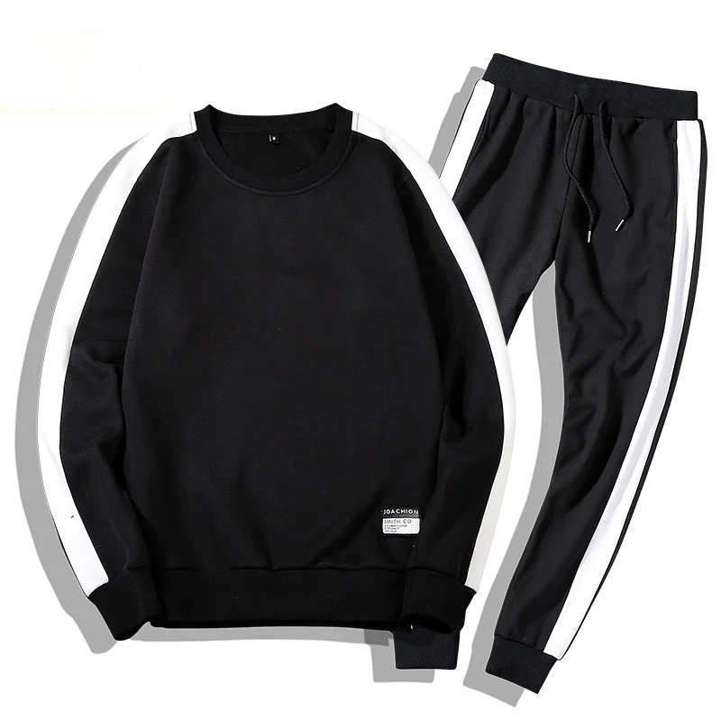 

Tracksuits Men 2PC Outwear Sportsuit Sets Male Sweatshirts Men Set Clothing+Pants Hoodies Plus Size Moleton Masculino Coats 2020