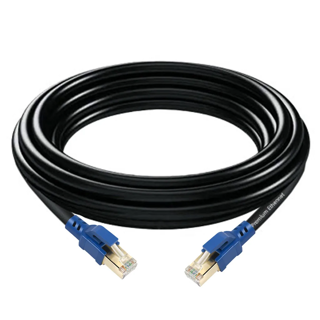 Ethernet Кабель Cat 8 Профессиональный сетевой кабель Cat8 RJ45 40 Гбит/с 2000 МГц