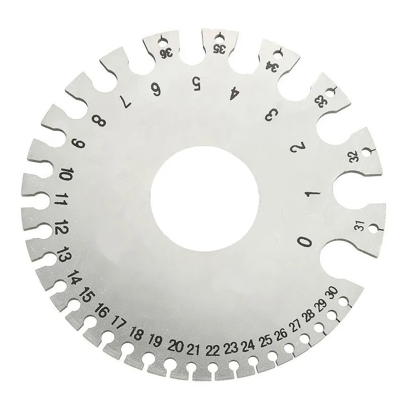 0-36 wire diameter gauge Standard Measuring caliper gauge sample Scale Stainless Steel Circular 8.4cm weld inspection ruler
0-36 wire diameter gauge Standard Measuring caliper gauge sample Scale Stainless Steel Circular 8.4cm weld inspection ruler