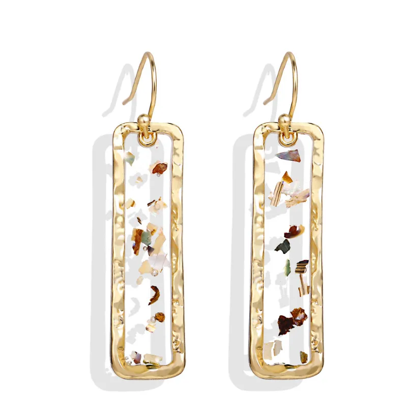 Creative Retro Simple Epoxy Sequin Geometry Pendant Earrings Temperament Ear Jewelry
Creative Retro Simple Epoxy Sequin Geometry Pendant Earrings Temperament Ear Jewelry