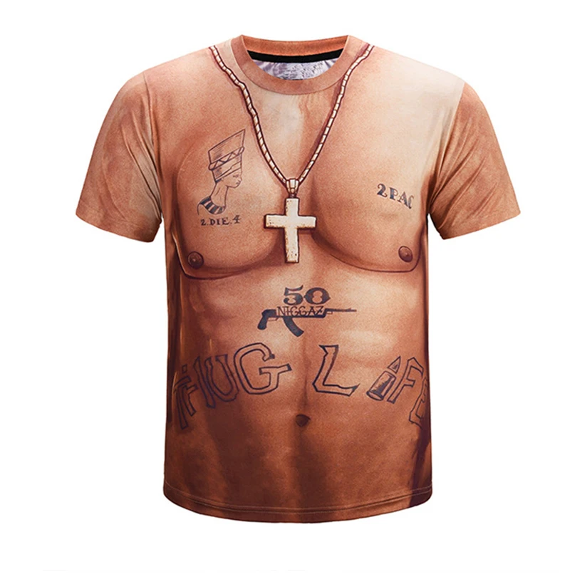 Summer Men's Muscle Print Short-Sleeved T-Shirt Street Fashion Handsome T-Shirt 2021 Youth Hip-Hop Sports and Fitness Clothing
Summer Men's Muscle Print Short-Sleeved T-Shirt Street Fashion Handsome T-Shirt 2021 Youth Hip-Hop Sports and Fitness Clothing