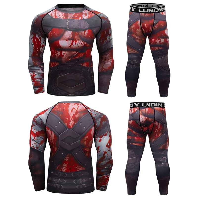 New Arrivals Outdoor Running Sports Sets Rashguard And Leggings Men's 3D Printed MMA Suit Tracksuit
New Arrivals Outdoor Running Sports Sets Rashguard And Leggings Men's 3D Printed MMA Suit Tracksuit