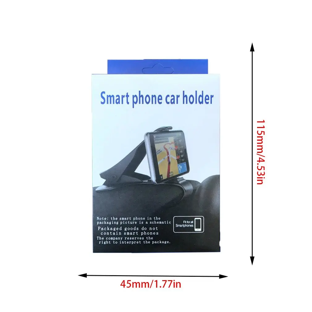 

Mobile Phone Holder Car Mounts Holder Clip Clamp Bracket Adjustable Car Phone Holder Stand 360 Rotation