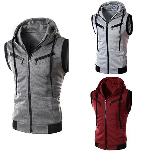 Brand Vest Men Fashion Sleeveless Hoodies Cardigans Jacket Autumn Spring Zipper Pockets Mens Vest Waistcoat chalecos para hombre
Brand Vest Men Fashion Sleeveless Hoodies Cardigans Jacket Autumn Spring Zipper Pockets Mens Vest Waistcoat chalecos para hombre