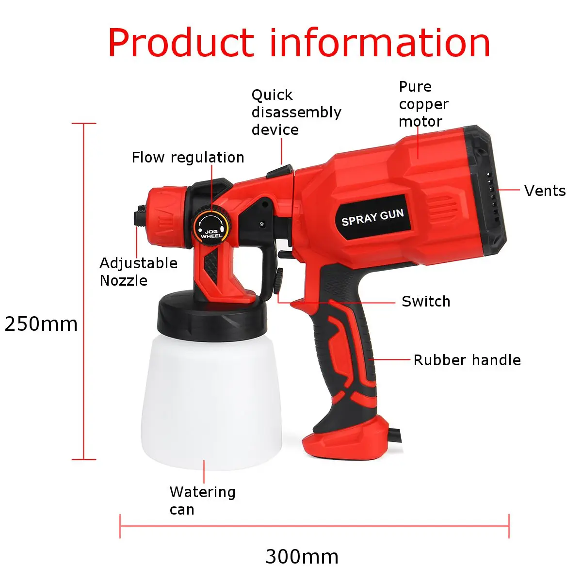 110-220V 550W Paint Spray Guns Craft Painting Tool Spray Model Guns Airbrush Electric Paint Sprayer Painting Sprayers Guns
110-220V 550W Paint Spray Guns Craft Painting Tool Spray Model Guns Airbrush Electric Paint Sprayer Painting Sprayers Guns