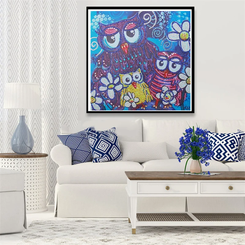 Special Shaped Diamond Painting Flower Owl Family DIY 5D Partial Drill Cross Stitch Kits Crystal Diamond Paintings Home Decors
Special Shaped Diamond Painting Flower Owl Family DIY 5D Partial Drill Cross Stitch Kits Crystal Diamond Paintings Home Decors