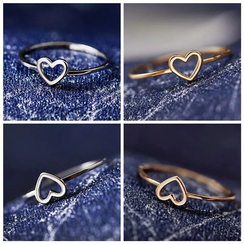 New Minimalist Copper Rose Gold Color Heart Shaped Wedding Ring for Woman Love Finger Ring for Best Friend
New Minimalist Copper Rose Gold Color Heart Shaped Wedding Ring for Woman Love Finger Ring for Best Friend