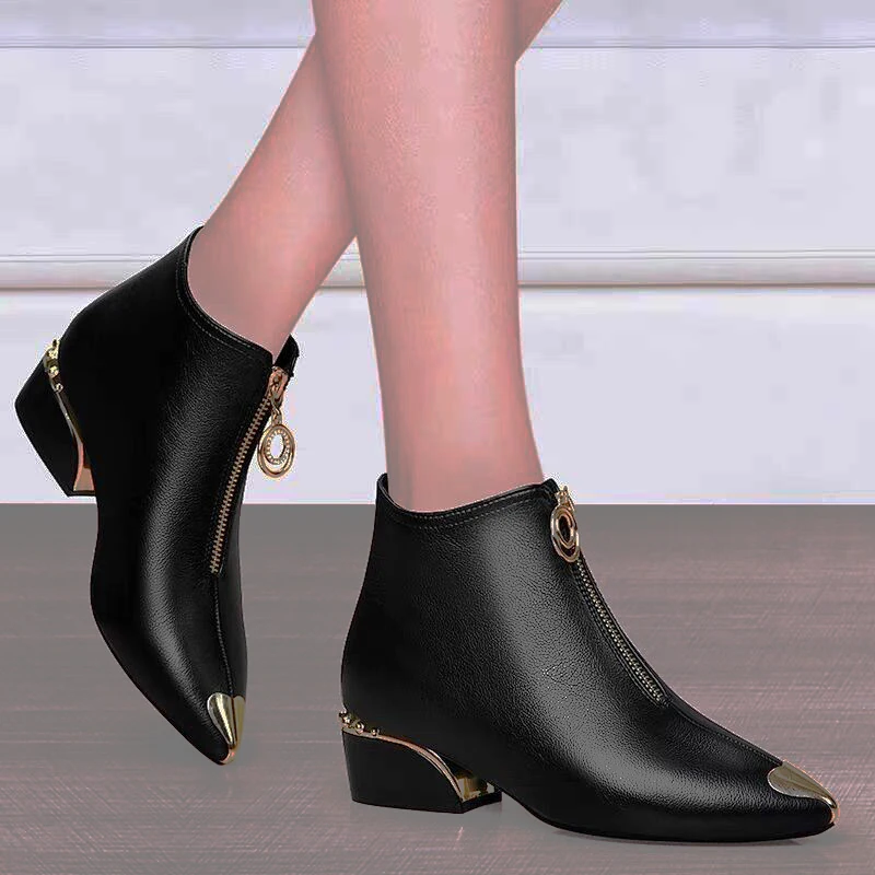 Party Fashion New Women Shoes 2021 Winter Zipper Sexy Low Heels Chunky Ankle Boots Casual Designer Pumps Snow Chelsea Boots Lady
Party Fashion New Women Shoes 2021 Winter Zipper Sexy Low Heels Chunky Ankle Boots Casual Designer Pumps Snow Chelsea Boots Lady