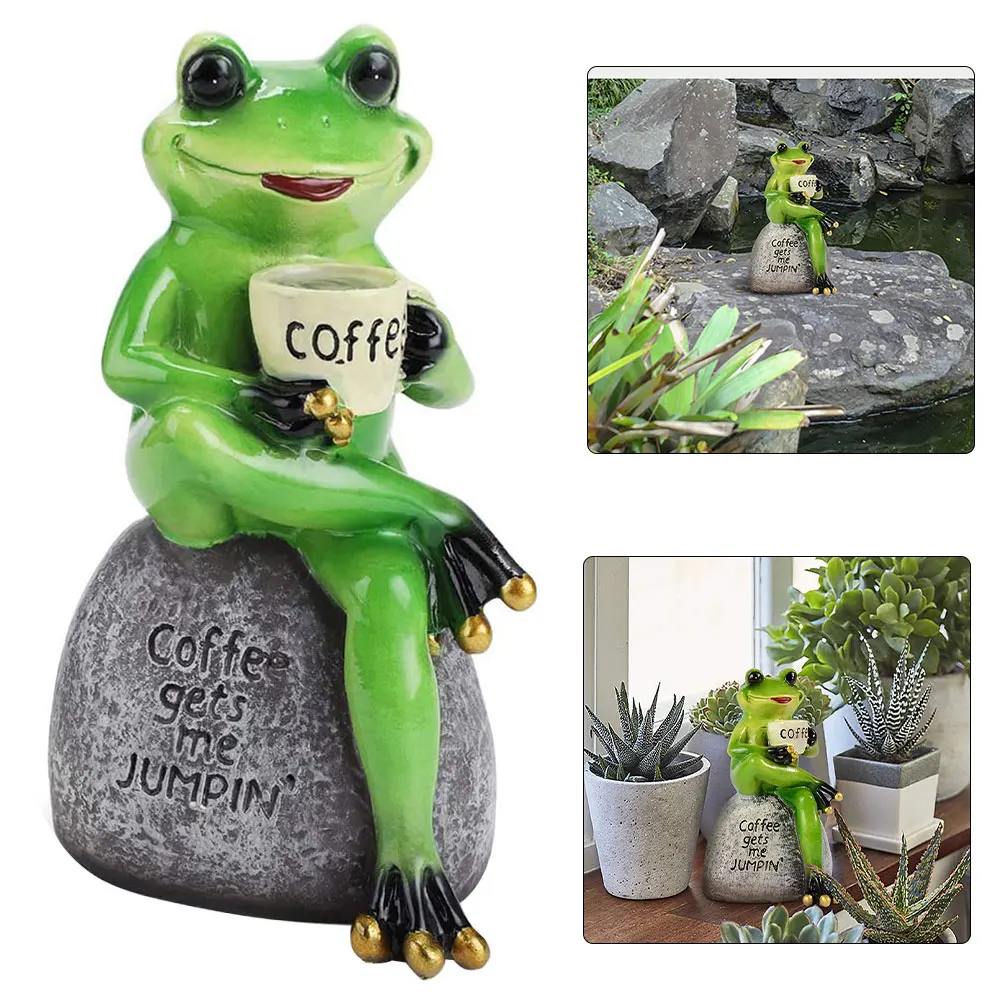 2021 Creative Cute Frog Statue Garden Frog Drinking Coffee Resin Figurine Craft Ornament Sculpture Indoor Outdoor Decorative
2021 Creative Cute Frog Statue Garden Frog Drinking Coffee Resin Figurine Craft Ornament Sculpture Indoor Outdoor Decorative