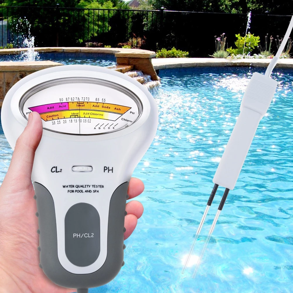 PH Tester Meter Outdoor Beach Home Swimming Pool For CL2 Hot Tub Aquarium Spa Handheld Multifunction High Accuracy Water Quality
PH Tester Meter Outdoor Beach Home Swimming Pool For CL2 Hot Tub Aquarium Spa Handheld Multifunction High Accuracy Water Quality