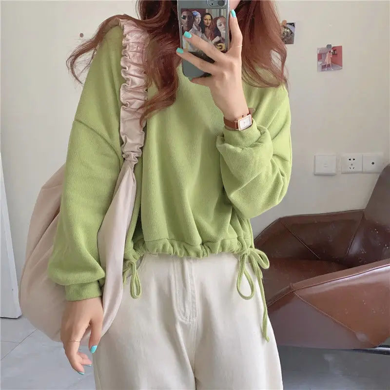 Женское весенне-осеннее платье Crewneck Wei Yi Новинка в Корейском стиле свободная тонкая короткая куртка с длинным рукавом
Женское весенне-осеннее платье Crewneck Wei Yi Новинка в Корейском стиле свободная тонкая короткая куртка с длинным рукавом