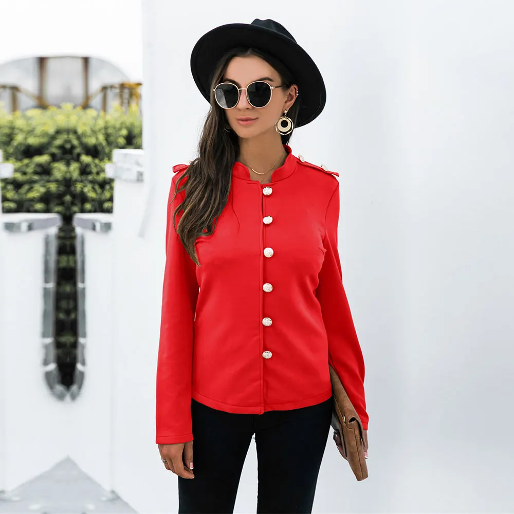 Женский однобортный Блейзер, повседневный однотонный пиджак с длинным рукавом, приталенный, Осень-зима, 2021
Женский однобортный Блейзер, повседневный однотонный пиджак с длинным рукавом, приталенный, Осень-зима, 2021