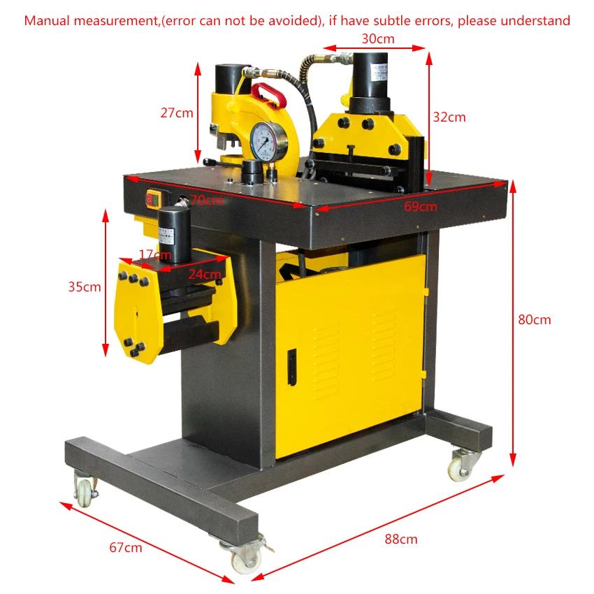 1Pc DHY-200 Busbar Processing Machine for Punching,bending,cutting Function 
1Pc DHY-200 Busbar Processing Machine for Punching,bending,cutting Function