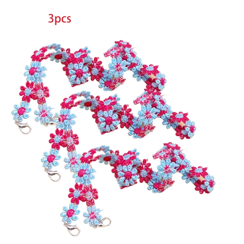 3Pcs Knitted Embroidery Floral Lanyard Face Mask Holder Strap Multicolored Eyeglass Anti-Lost Ribbon Rope Retainer
3Pcs Knitted Embroidery Floral Lanyard Face Mask Holder Strap Multicolored Eyeglass Anti-Lost Ribbon Rope Retainer