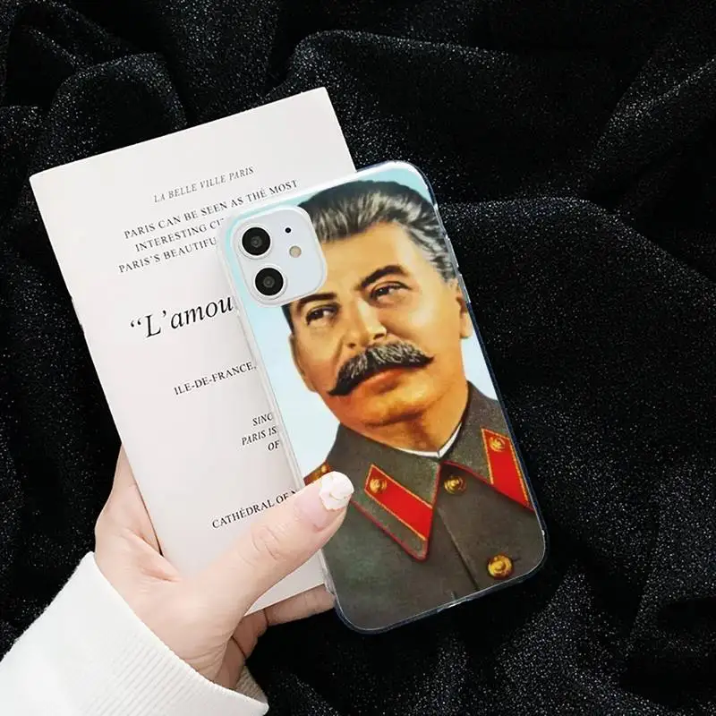 Russian Commander Stalin Phone Case Transparent for iPhone 6 7 8 11 12 s mini pro X XS XR MAX Plus cover funda shell
Russian Commander Stalin Phone Case Transparent for iPhone 6 7 8 11 12 s mini pro X XS XR MAX Plus cover funda shell