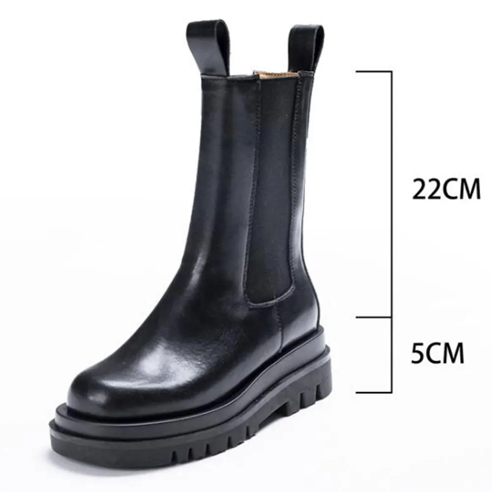 Brand New Genuine Leather Fashion Slip On Cow Skin Autumn Winter Shoes Women Motorcycles Chelsea Boots Female Footwear
Brand New Genuine Leather Fashion Slip On Cow Skin Autumn Winter Shoes Women Motorcycles Chelsea Boots Female Footwear