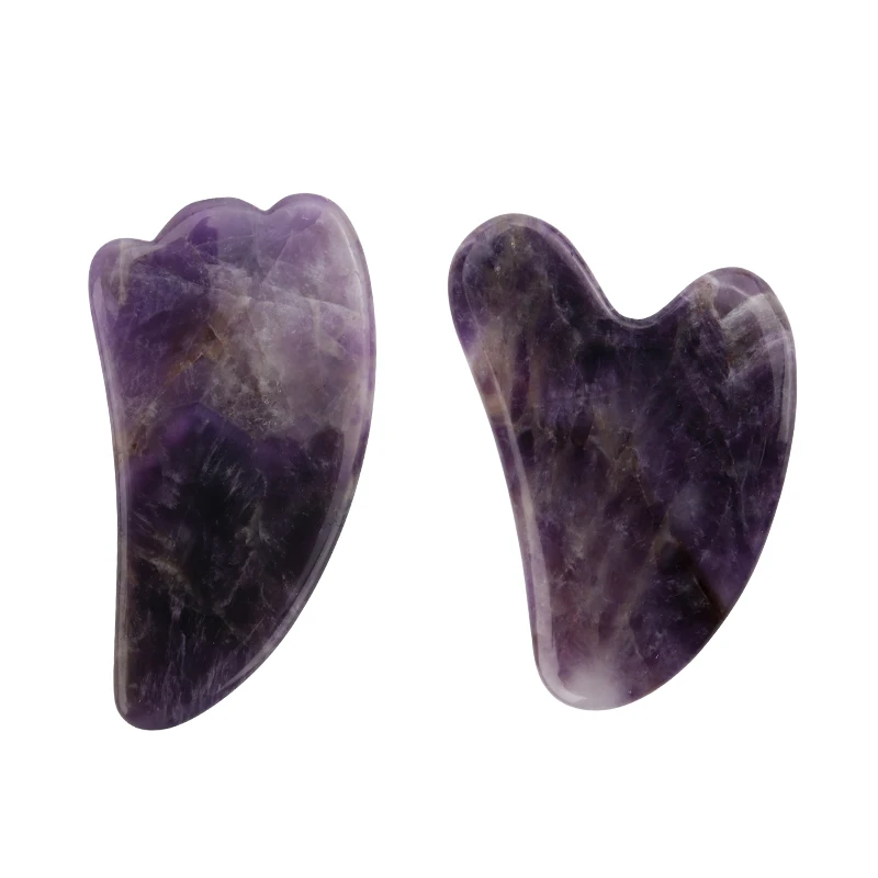 Newest Natural Amethyst Jade Massager Guasha Board Anti-wrinkle Face Lift Body Guasha Stone Board Premium Face Gouache Scraper
Newest Natural Amethyst Jade Massager Guasha Board Anti-wrinkle Face Lift Body Guasha Stone Board Premium Face Gouache Scraper