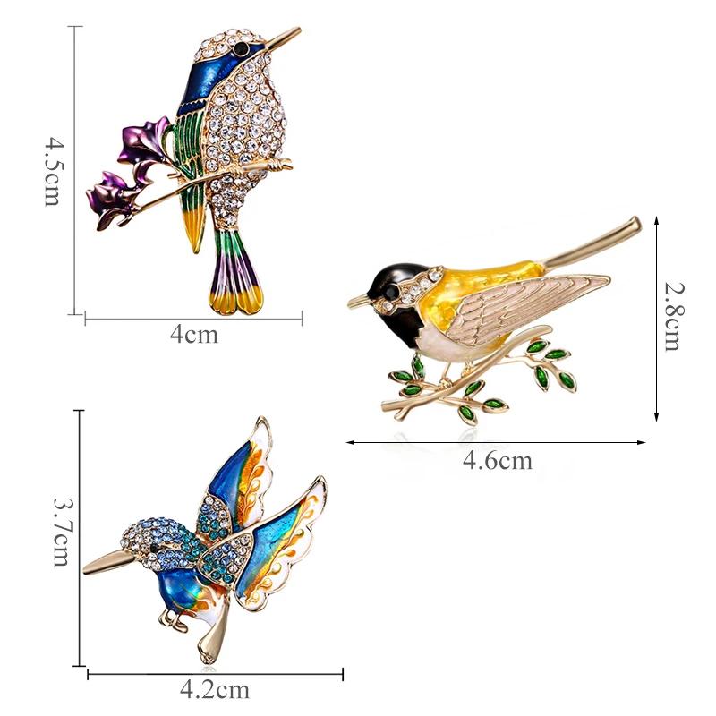 2022 Cute Colorful Rhinestone Enamel Bird Branch Brooch Pins Men Women's Alloy Bird Brooches For Suits Dress Banquet Brooch Gift
2022 Cute Colorful Rhinestone Enamel Bird Branch Brooch Pins Men Women's Alloy Bird Brooches For Suits Dress Banquet Brooch Gift