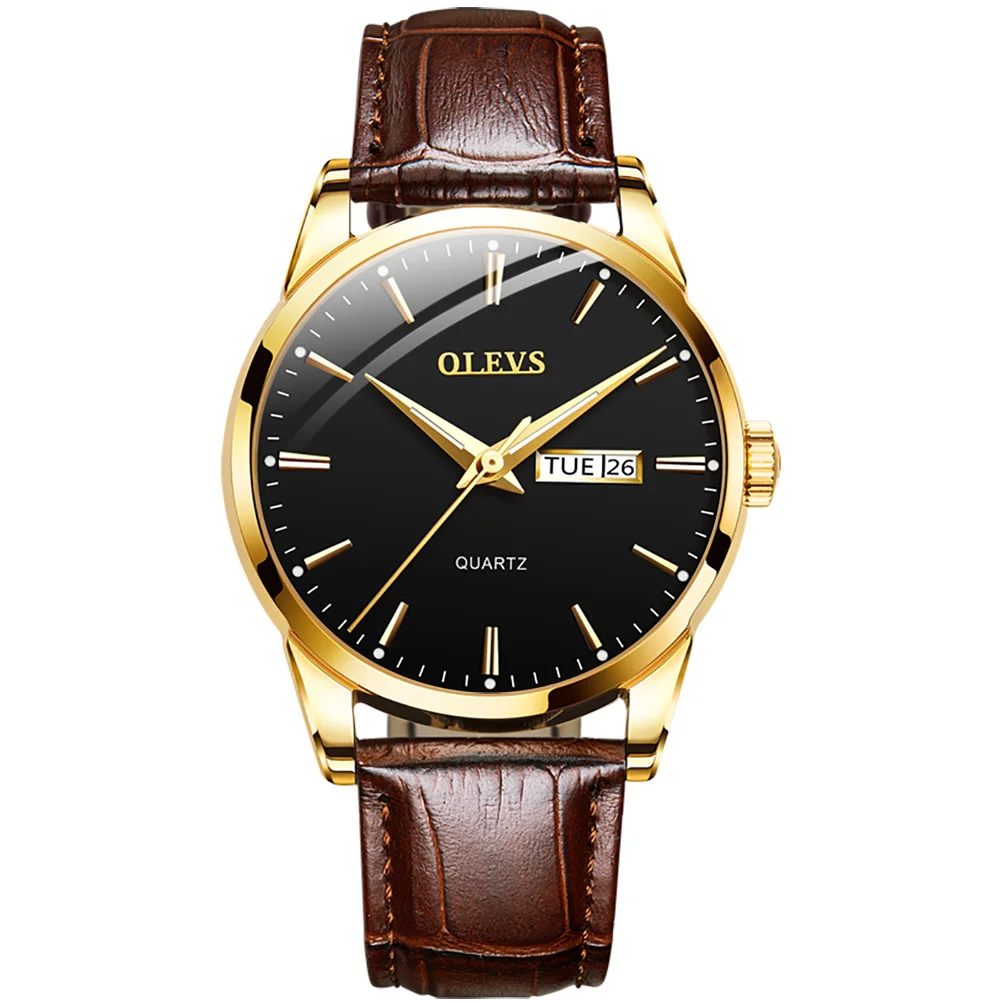 

Relojes para hombre 2021 de lujo de la mejor marca OLEVS deportes impermeable fecha crongrafo reloj de pulsera de cuarzo