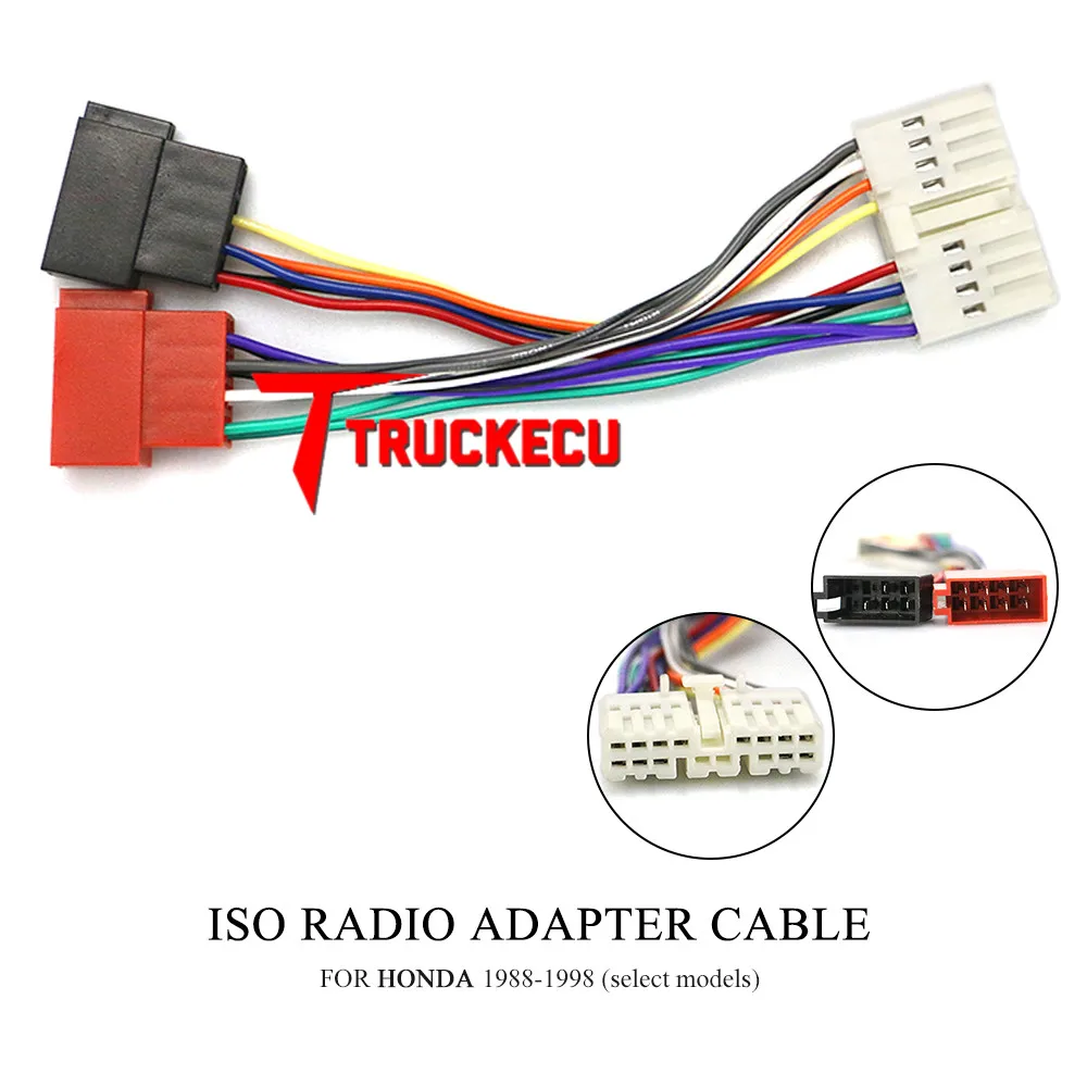 12-110 ISO Radio Adapter for HONDA 1988-1998 (select models) Wiring Harness Connector Lead Loom Cable Plug
12-110 ISO Radio Adapter for HONDA 1988-1998 (select models) Wiring Harness Connector Lead Loom Cable Plug