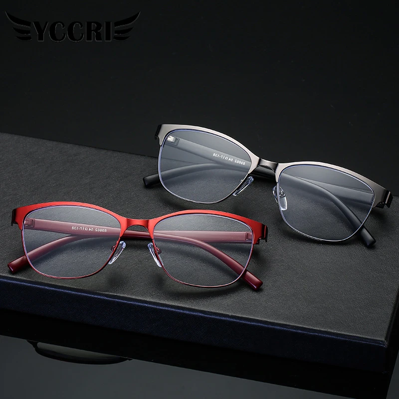 YCCRI New Retro Metal Reading Glasses Women Presbyopic Blue Light Blocking Eyeglasses for Parents Elder Eyewear Spring Hinges
YCCRI New Retro Metal Reading Glasses Women Presbyopic Blue Light Blocking Eyeglasses for Parents Elder Eyewear Spring Hinges