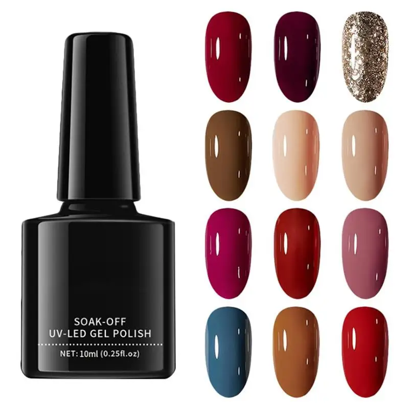 12-цветный маникюрный фотополимерный Гель-лак для ногтей 
12-цветный маникюрный фотополимерный Гель-лак для ногтей