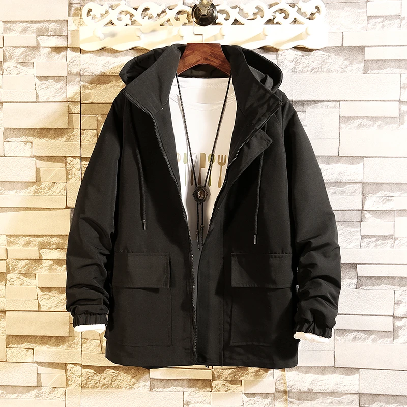 Men's Hoodies 2021 Spring Bomber Streetwear Hooded Jacket Men Solid Windbreaker Couple Outerwear Zipper Coat 1902
Men's Hoodies 2021 Spring Bomber Streetwear Hooded Jacket Men Solid Windbreaker Couple Outerwear Zipper Coat 1902