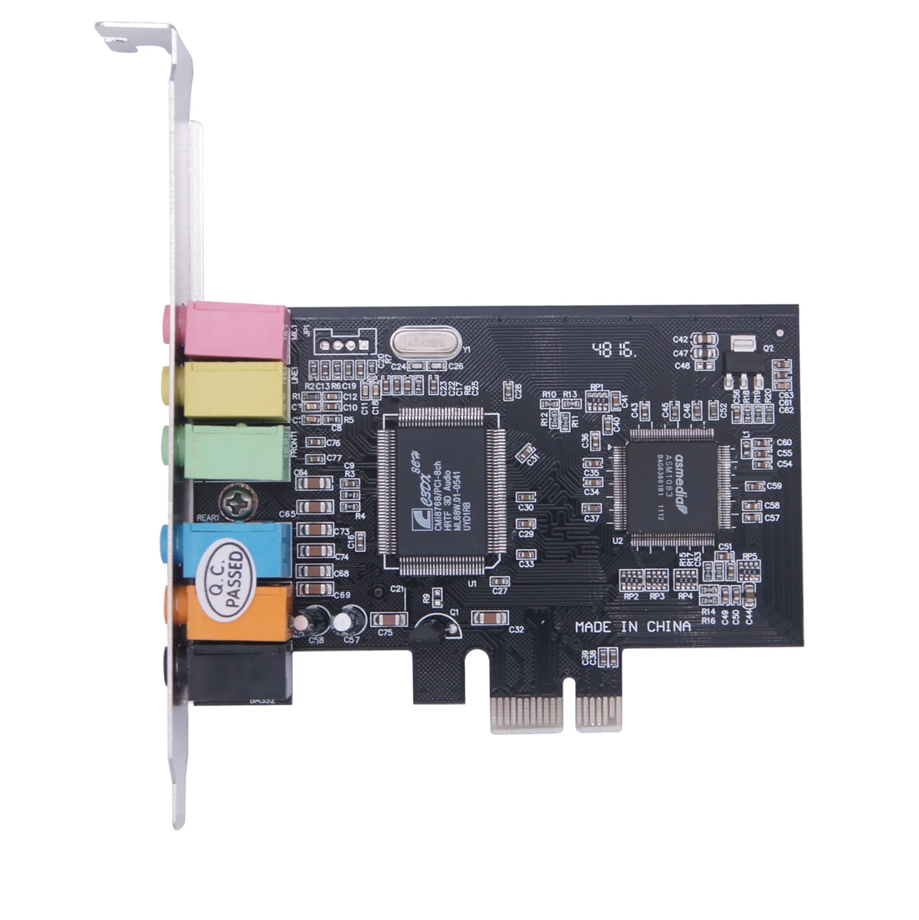 PCI-E PCI Express 5.1 Channel 3D Audio 6 Channels Digital Sound Card 5.1 Solid Capacitors CMI8738 Chipset Expansion Card 
PCI-E PCI Express 5.1 Channel 3D Audio 6 Channels Digital Sound Card 5.1 Solid Capacitors CMI8738 Chipset Expansion Card