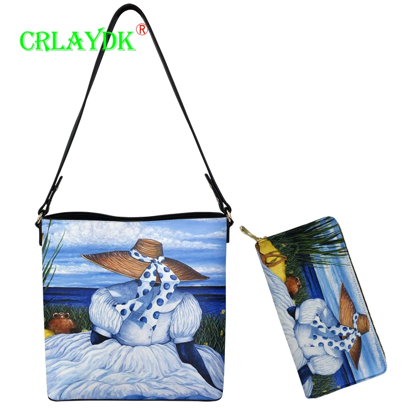 CRLAYDK Vintage Women Tote Shoulder Bag Set with Purse Buckle Oil Painting Girls Ladies Office Large Capacity Travel Handbag
CRLAYDK Vintage Women Tote Shoulder Bag Set with Purse Buckle Oil Painting Girls Ladies Office Large Capacity Travel Handbag