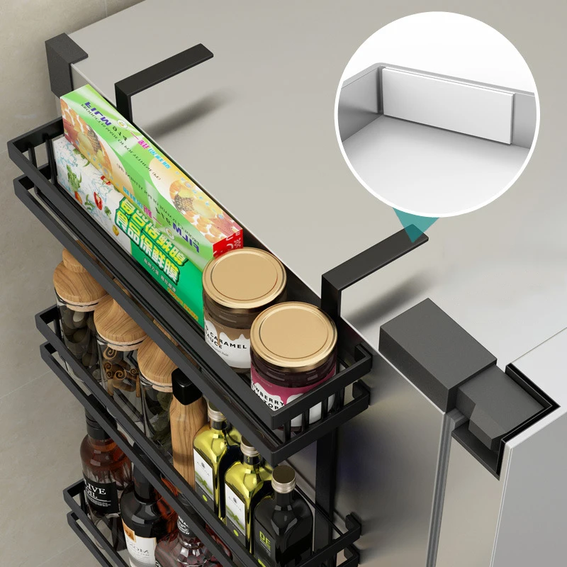 Refrigerator Side Storage Rack Shelf Cupboard Organizer Kitchen Basket Cabinet Space Saving Refrigerator Hanging Storage Rack
Refrigerator Side Storage Rack Shelf Cupboard Organizer Kitchen Basket Cabinet Space Saving Refrigerator Hanging Storage Rack