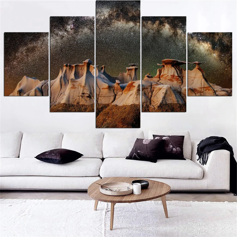 5 Pieces Wall Art Canvas Painting Mystical Planet Landscape Poster Modern Living Room Bedroom Pictures Modern Home Decoration
5 Pieces Wall Art Canvas Painting Mystical Planet Landscape Poster Modern Living Room Bedroom Pictures Modern Home Decoration