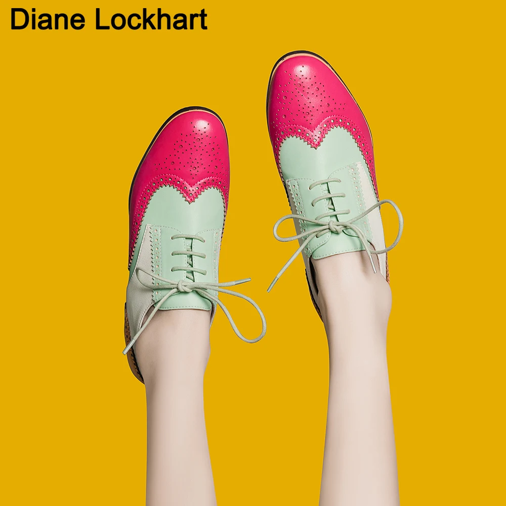 Female Oxfords Spring Brogues For Woman Genuine Leather Girl Flats Summer Vintage Laces Loafers Casual Lazy Shoe Zapatos Mujer
Female Oxfords Spring Brogues For Woman Genuine Leather Girl Flats Summer Vintage Laces Loafers Casual Lazy Shoe Zapatos Mujer
