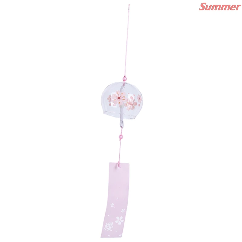 New Sakura Wind Chimes Hanging Craft Wind Bell Home Decor Cherry Blossom Pattern Japanese Style Glass Japan Style Mascot
New Sakura Wind Chimes Hanging Craft Wind Bell Home Decor Cherry Blossom Pattern Japanese Style Glass Japan Style Mascot