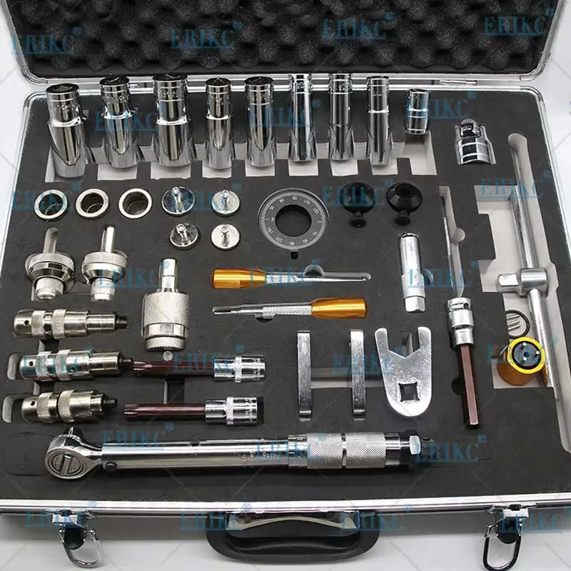 

Auto Common Rail Injector Dismantling Tool E1024001 Diesel Injector Installing Tool Kits Total 40 Pieces for BOSCH DNES0