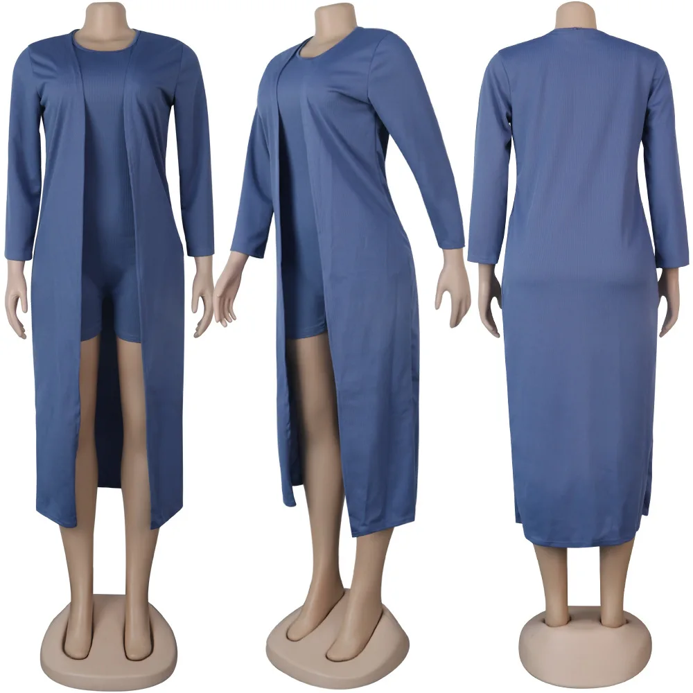 European casual solid color nightclub two piece slim o-neck sleeveless jumpsuit and long sleeve Cape women's suit
European casual solid color nightclub two piece slim o-neck sleeveless jumpsuit and long sleeve Cape women's suit