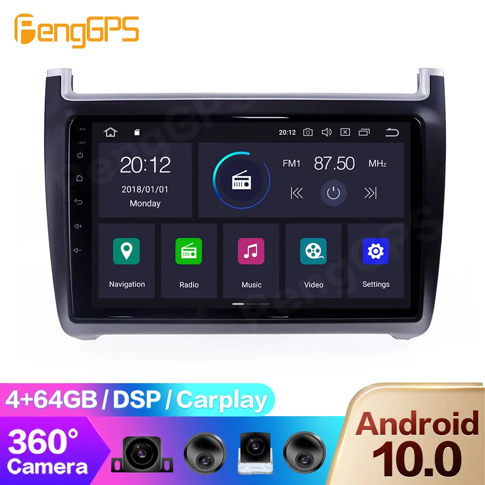 Камера 360 для Volkswagen Polo 2008-2015, радио, DVD-плеер, мультимедиа, GPS-навигация, автомобильный стерео сенсорный экран Carplay DSP
Камера 360 для Volkswagen Polo 2008-2015, радио, DVD-плеер, мультимедиа, GPS-навигация, автомобильный стерео сенсорный экран Carplay DSP