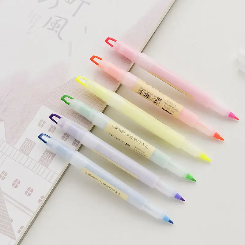 6 pcs/set Crystal Double Head Highlighters Candy Color 6 colors Drawing Art Marker Pens Highlighter Promotional Gift Stationery
6 pcs/set Crystal Double Head Highlighters Candy Color 6 colors Drawing Art Marker Pens Highlighter Promotional Gift Stationery