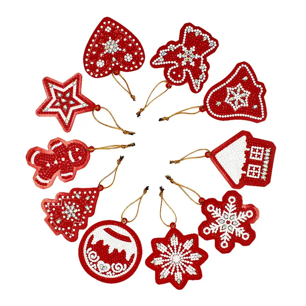 10pcs Christmas Tree Pendant DIY Christmas Ornaments Diamond Painting Full Drills Embroidery Christmas Decor Party Supplies
10pcs Christmas Tree Pendant DIY Christmas Ornaments Diamond Painting Full Drills Embroidery Christmas Decor Party Supplies