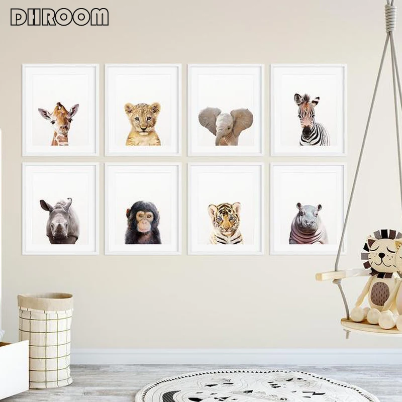 Safari Baby Animals Canvas Poster Nursery Lion Tiger Wall Art Print Modern Animal Painting Nordic Kid Bedroom Decoration Picture
Safari Baby Animals Canvas Poster Nursery Lion Tiger Wall Art Print Modern Animal Painting Nordic Kid Bedroom Decoration Picture