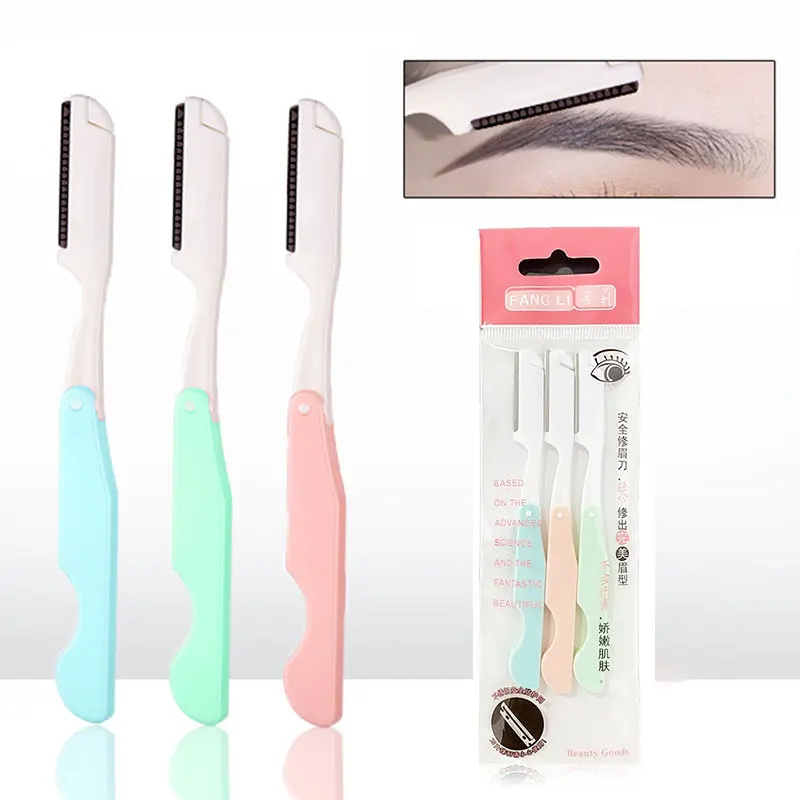 3PCS/Set Face Eyebrow Razor Trimmer Hair Beauty Face ibrow Shaper Shaver Stainless Steel Blades Folding Makeup Tools
3PCS/Set Face Eyebrow Razor Trimmer Hair Beauty Face ibrow Shaper Shaver Stainless Steel Blades Folding Makeup Tools