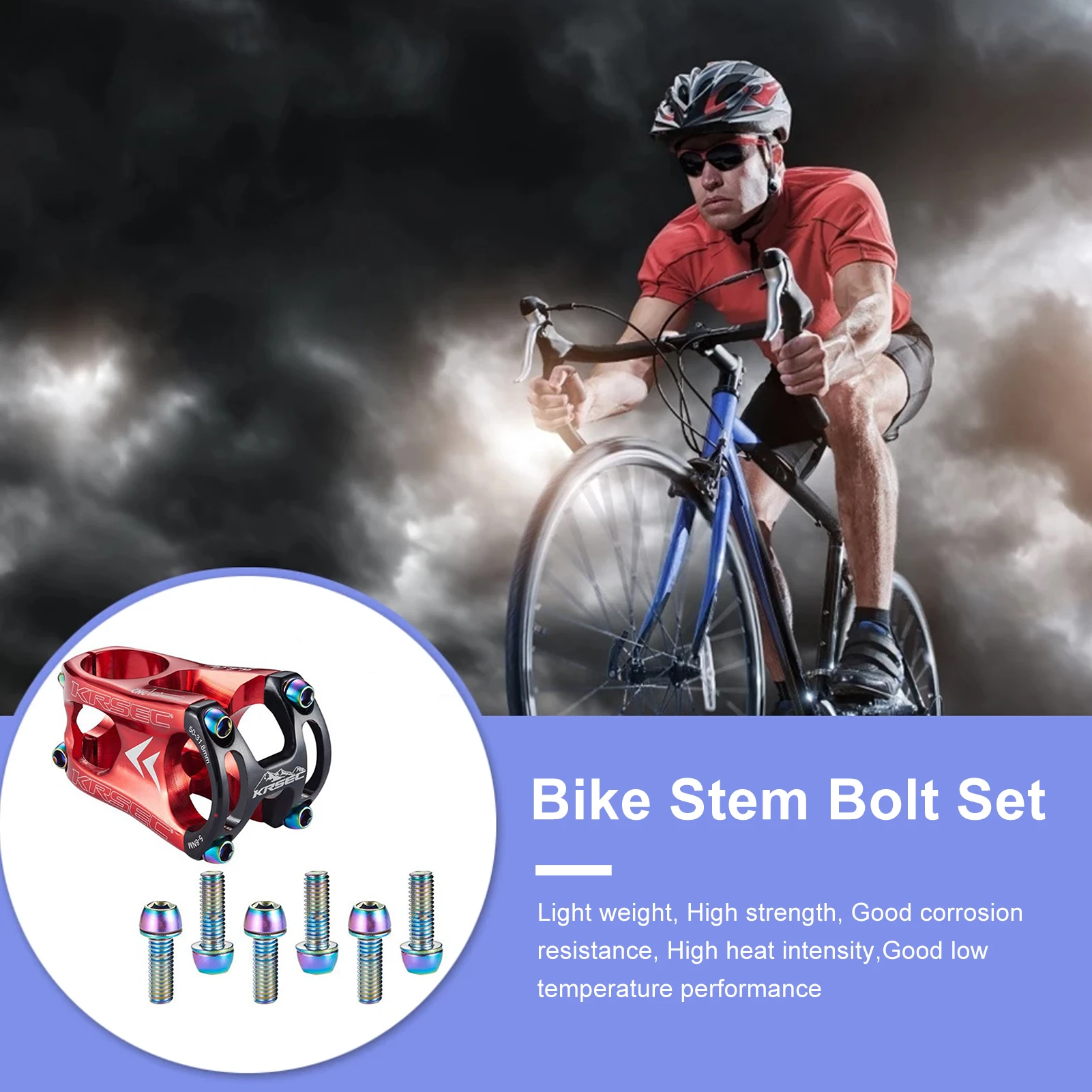 Bike Stem Bolts M518mm Titanium Alloy Conical Head Bolts ScrewsStainless Steel Bicycle Screw Mountain Handlebar Vertical
Bike Stem Bolts M518mm Titanium Alloy Conical Head Bolts ScrewsStainless Steel Bicycle Screw Mountain Handlebar Vertical