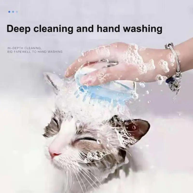 Bathroom Dog Bath Brush Massage Gloves Soft Safety Silicone Comb with Shampoo Box Pet Accessories for Cats Shower Grooming Tool
Bathroom Dog Bath Brush Massage Gloves Soft Safety Silicone Comb with Shampoo Box Pet Accessories for Cats Shower Grooming Tool