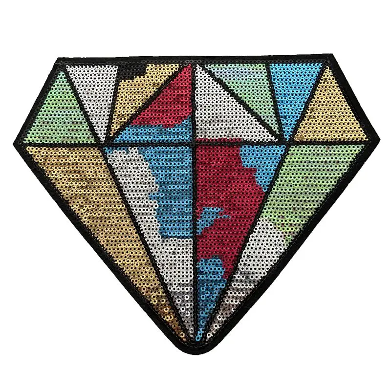 Colorful Diamond Iron On Patches For Clothing Embroidery Applique Badge Naprasowanki Na Ubrania Parches Bordados Para La Sticker
Colorful Diamond Iron On Patches For Clothing Embroidery Applique Badge Naprasowanki Na Ubrania Parches Bordados Para La Sticker