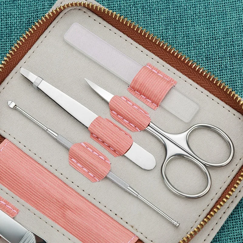 Manicure Set, 7 in 1 Professional Pedicure Portable Travel Nail Clipper Set, Stainless Steel Professional Grooming Kit
Manicure Set, 7 in 1 Professional Pedicure Portable Travel Nail Clipper Set, Stainless Steel Professional Grooming Kit