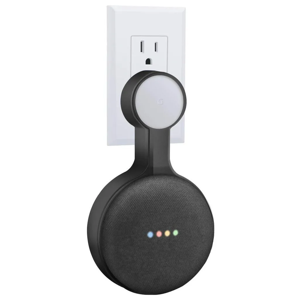 Настенный держатель для розетки кронштейн шнура Google Home Mini Assistant подключение к