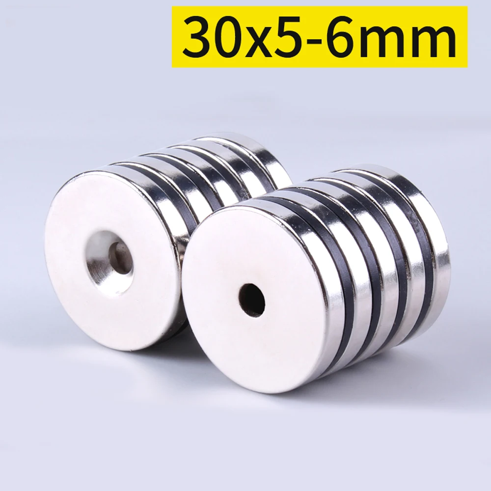 10 20 50 100pcs Neodymium Magnets Dia 30mm Thickness 5mm With 6mm Countersunk Ring Hole Rare Earth Strong Crafts Magnet N35
10 20 50 100pcs Neodymium Magnets Dia 30mm Thickness 5mm With 6mm Countersunk Ring Hole Rare Earth Strong Crafts Magnet N35