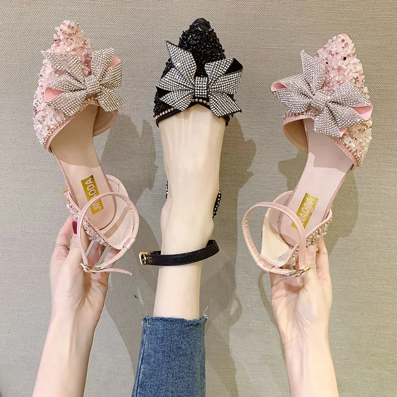 Dropshipping Summer Crystal High Square Heels Sandals Women Bowtie Sexy Two Piece Pumps Woman Rhinestones Party Wedding Shoes
Dropshipping Summer Crystal High Square Heels Sandals Women Bowtie Sexy Two Piece Pumps Woman Rhinestones Party Wedding Shoes