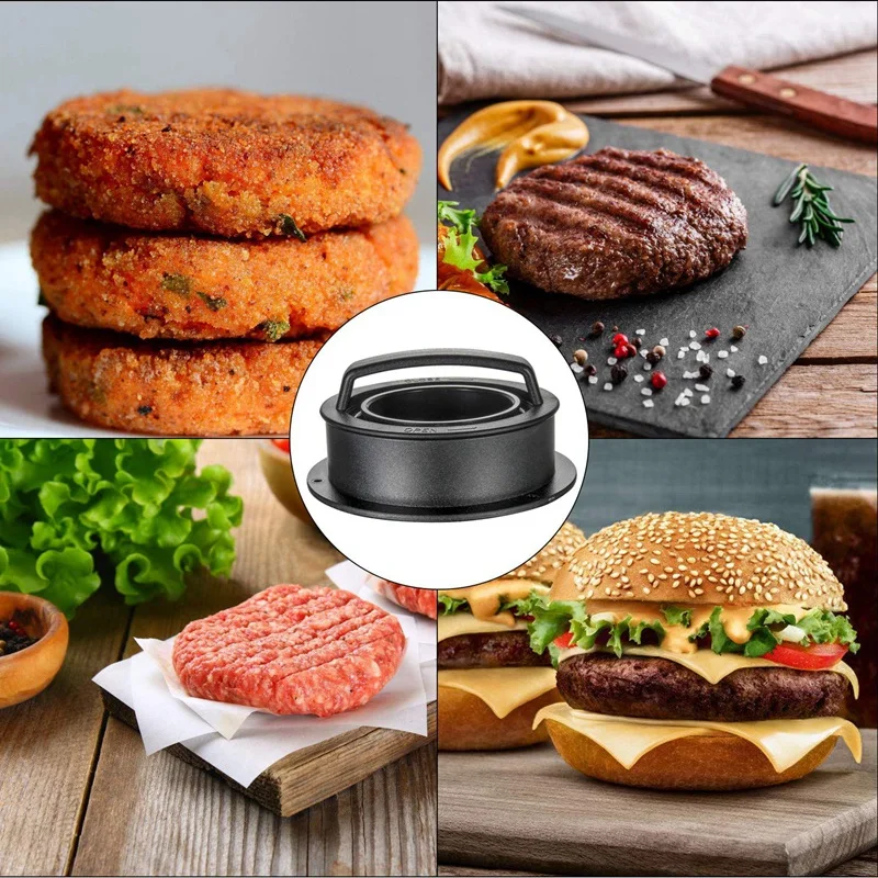 Hamburger Press Patty Maker, 3 in 1 Non-Stick Burger Press for Making Delicious Burgers, Perfect Shaped Patties
Hamburger Press Patty Maker, 3 in 1 Non-Stick Burger Press for Making Delicious Burgers, Perfect Shaped Patties